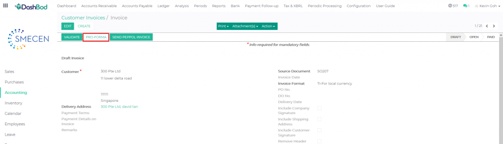 How To Issue A Pro Forma Invoice Dashbod